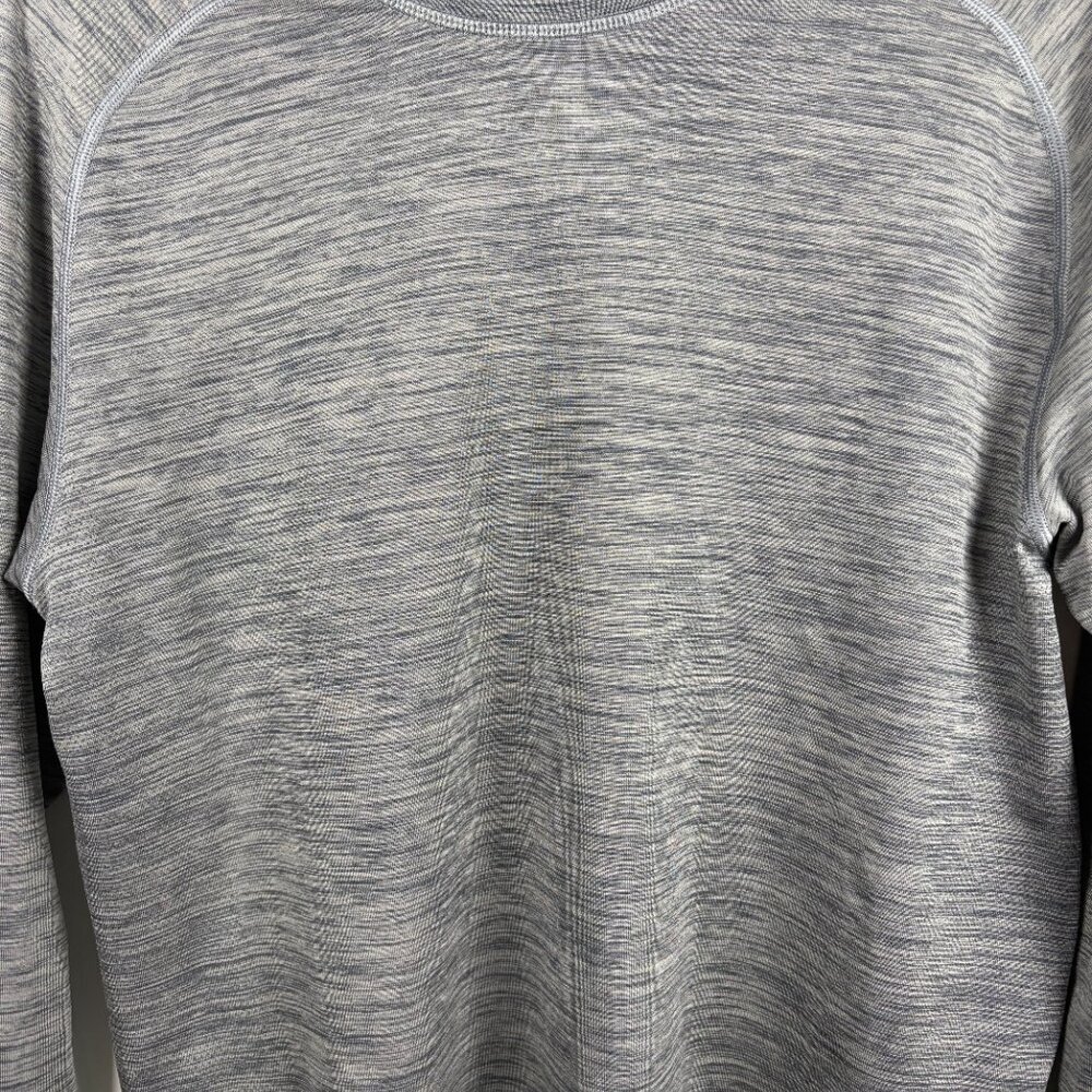 Lululemon Men’s Long Sleeve Training Shirt | Grey Athletic Top - Picture 6 of 6